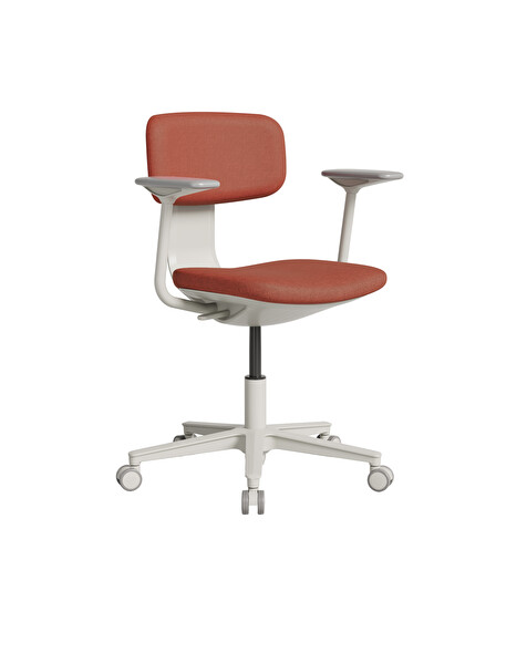 Adore Mobilya Tesla Comfort Çalışma Koltuğu - Koyu Turuncu Kumaş 61x74-86x60 CM
