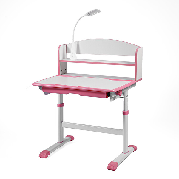 Karr Kids Sakura Yükseklik ve Açı Ayarlı Ergonomik Pembe Çocuk Çalışma Masası