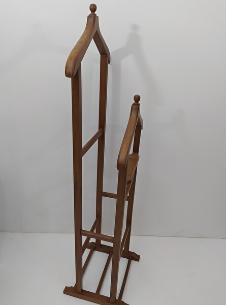 Bengi Ticaret ST 17731 Çift Tepe Havluluk Model Dilsiz Uşak - Ceviz Kayın Tornalı El Yapımı