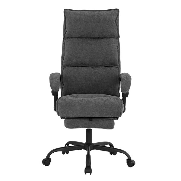 Adore Mobilya Ultra Comfort Çalışma Koltuğu - Koyu Gri 64.5x112-120x65 CM