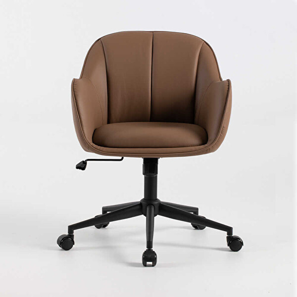 Adore Mobilya Milano Çalışma Koltuğu - Kahverengi 60x80-88x62 CM
