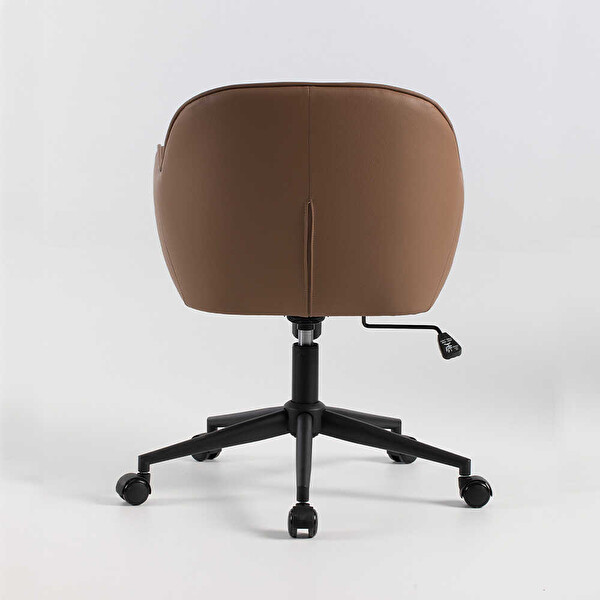 Adore Mobilya Milano Çalışma Koltuğu - Kahverengi 60x80-88x62 CM