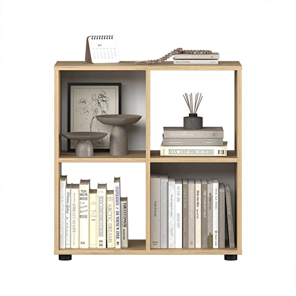 Adore Mobilya Cubic Kitaplık Florida Meşe 70x72x30 CM