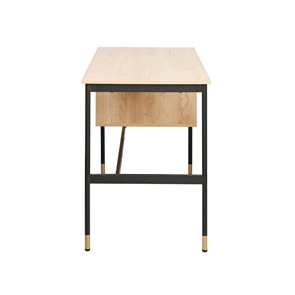 Adore Mobilya Madrid 2 Çekmeceli Çalışma Masası Ceviz-Siyah 137.5x54x76 CM