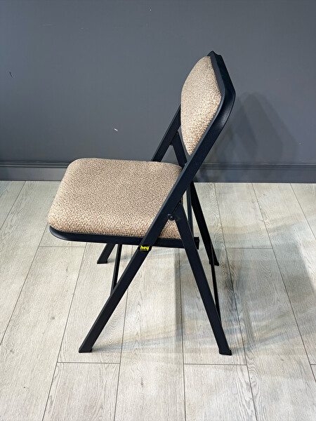 Hey Modüler Mobilya Buse Çalışma Masası Ofis Bilgisayar Masası - Katlanır Sandalyeli 103 CM Metal Siyah Ayak