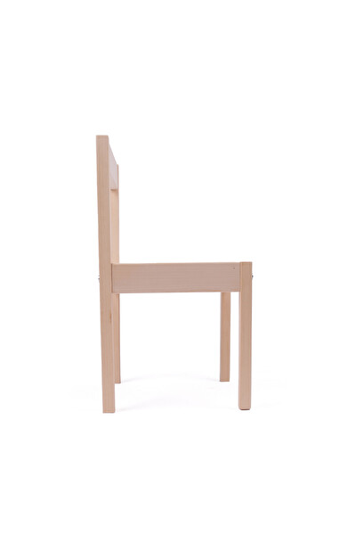 Rozitoys Montessori Çocuk Ahşap Etkinlik Masası Sandalyesi