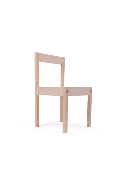 Rozitoys Montessori Çocuk Ahşap Etkinlik Masası Sandalyesi