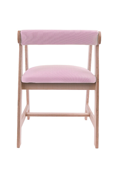 Rozitoys Ahşap Çocuk Aktivite Çalışma Masası Sandalyesi - Pembe