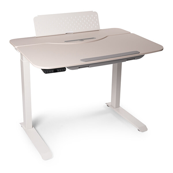 Karr Office O-Flex Angle 104x71 CM Elektrikli Yükseklik Ayarlanabilir Ofis Masası Beyaz