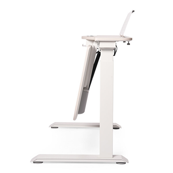 Karr Office O-Flex Angle 104x71 CM Elektrikli Yükseklik Ayarlanabilir Ofis Masası Beyaz