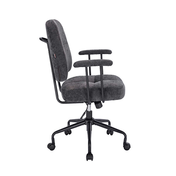Adore Mobilya New York Çalışma Sandalyesi - Koyu Gri 65x96.5-102.5x68 CM