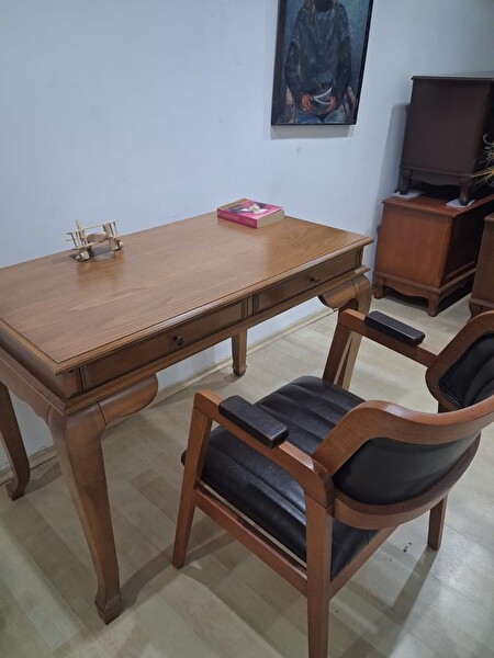 Bengi Ankara Mobilya 90630 İlham Klasik Ceviz Çalışma Masası