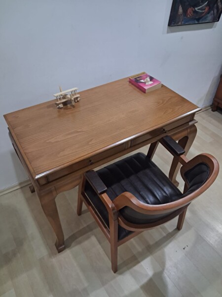 Bengi Ankara Mobilya 90630 İlham Klasik Ceviz Çalışma Masası