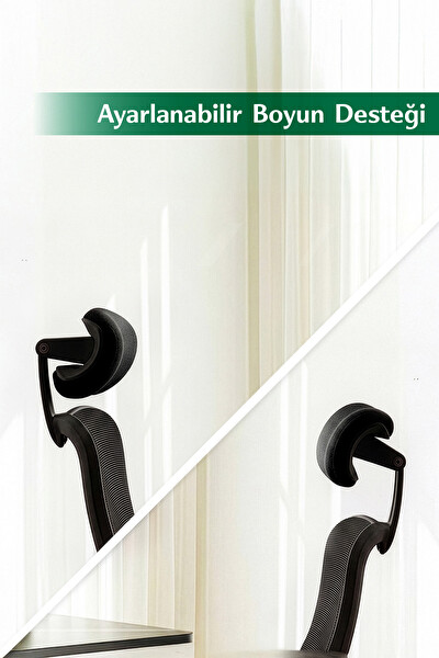 Karr Office Mostar Dayanıklı Çalışma Koltuğu Siyah