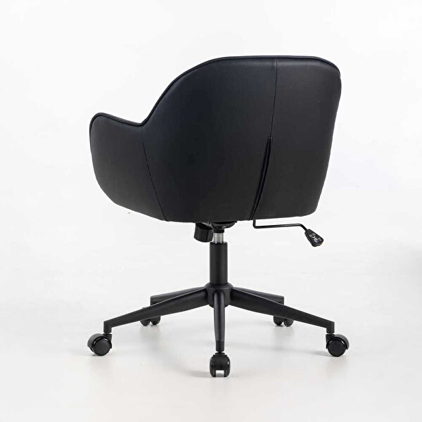Adore Mobilya Milano S.Deri 60x80-88x62 CM Çalışma Koltuğu Siyah