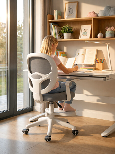 ErgoKids Buzzy Çocuk Çalışma Sandalyesi Gri