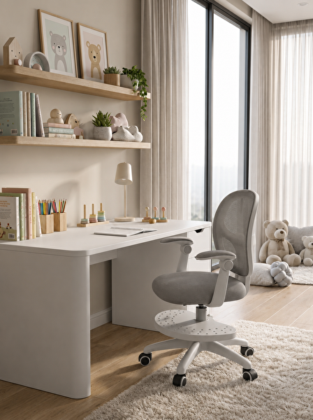 ErgoKids Buzzy Çocuk Çalışma Sandalyesi Gri