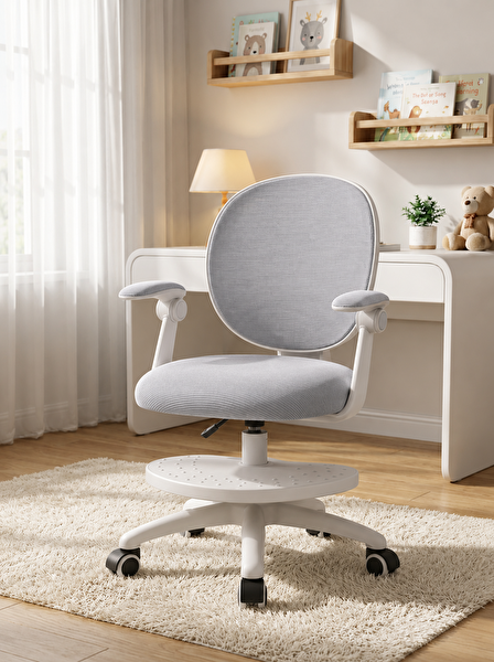 ErgoKids Buzzy Çocuk Çalışma Sandalyesi Açık Gri