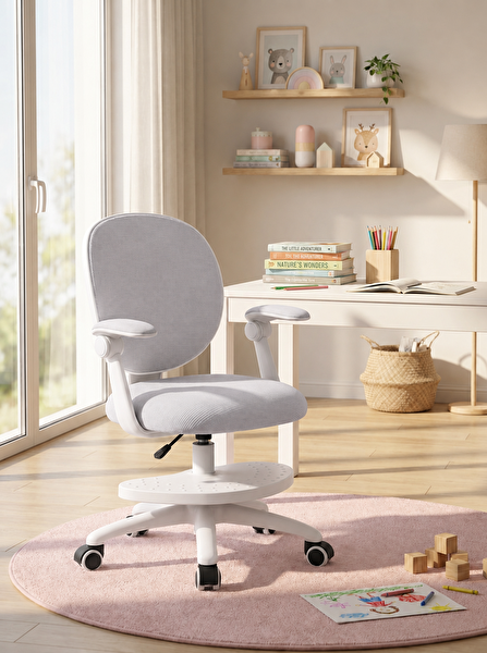 ErgoKids Buzzy Çocuk Çalışma Sandalyesi Açık Gri