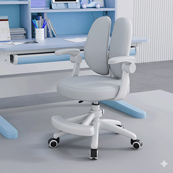 ErgoKids Puffy Çocuk Çalışma Sandalyesi Gri