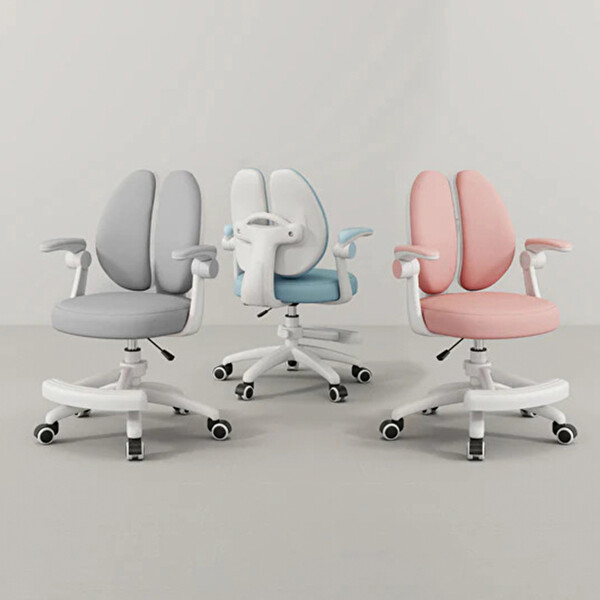 ErgoKids Puffy Kız Çocuk Çalışma Sandalyesi Pembe