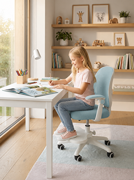 ErgoKids Buzzy Çocuk Çalışma Sandalyesi Mavi