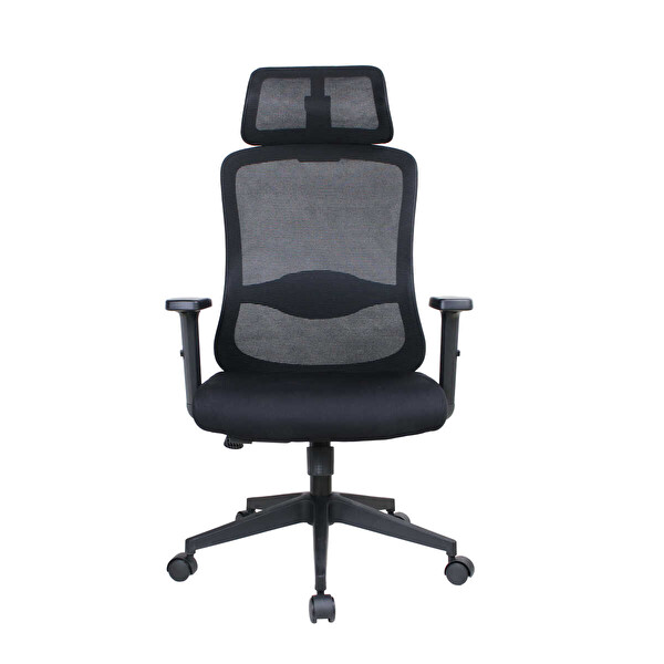 Adore Mobilya Tempo Ergonomik 64x116-126x66 CM Yönetici ve Çalışma Koltuğu File-Siyah
