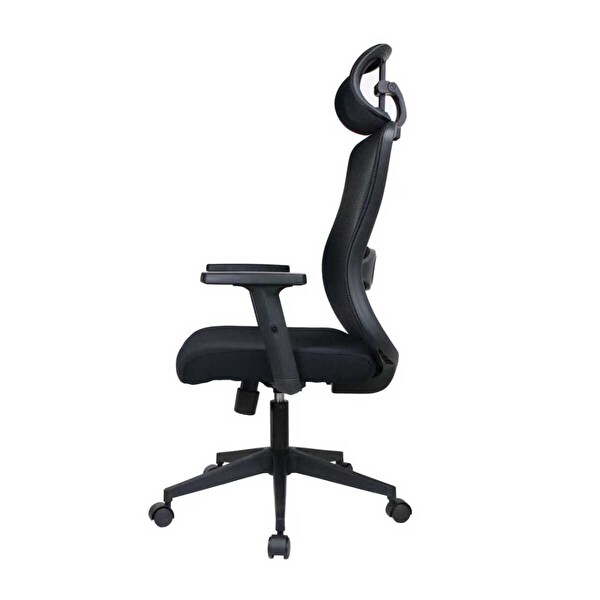 Adore Mobilya Tempo Ergonomik 64x116-126x66 CM Yönetici ve Çalışma Koltuğu File-Siyah