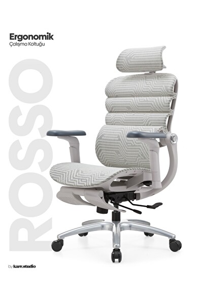 Karr Office Rosso Ergonomik Çalışma Koltuğu Beyaz