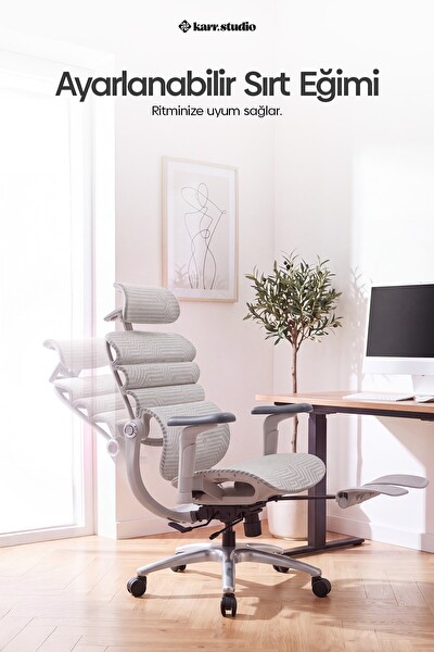 Karr Office Rosso Ergonomik Çalışma Koltuğu Beyaz
