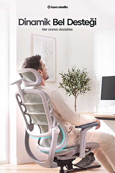 Karr Office Rosso Ergonomik Çalışma Koltuğu Su Yeşili