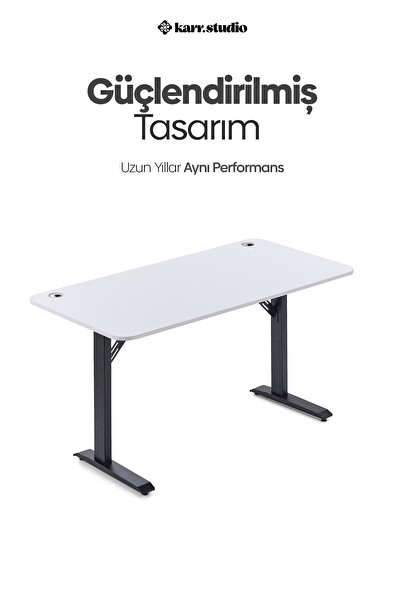 Karr Office Firmus Çalışma Masası - 180x80 - Beyaz
