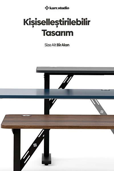Karr Office Firmus Çalışma Masası - 140x70 - Antrasit