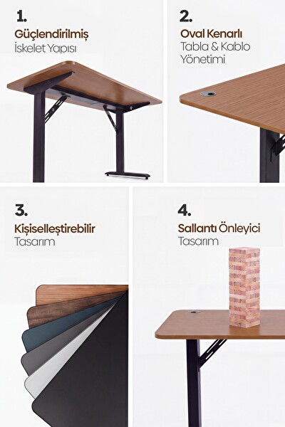 Karr Office Firmus Çalışma Masası 160x80 - Bambu