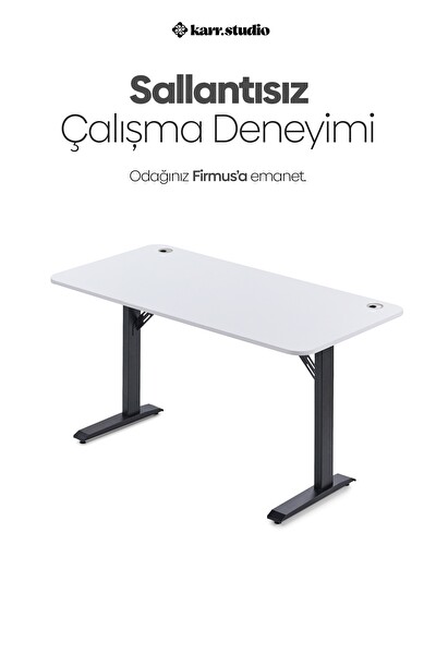 Karr Office Firmus Çalışma Masası 160x80 - Beyaz
