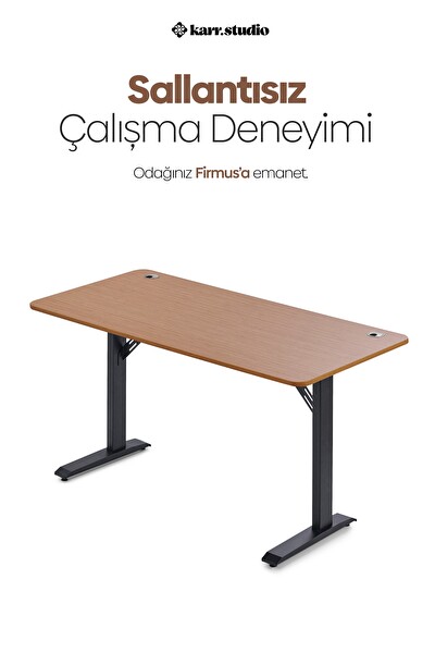 Karr Office Firmus Dayanıklı Çalışma Masası 140x70 - Bambu