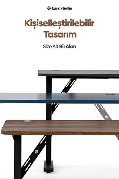 Karr Office Firmus Dayanıklı Çalışma Masası 140x70 - Bambu