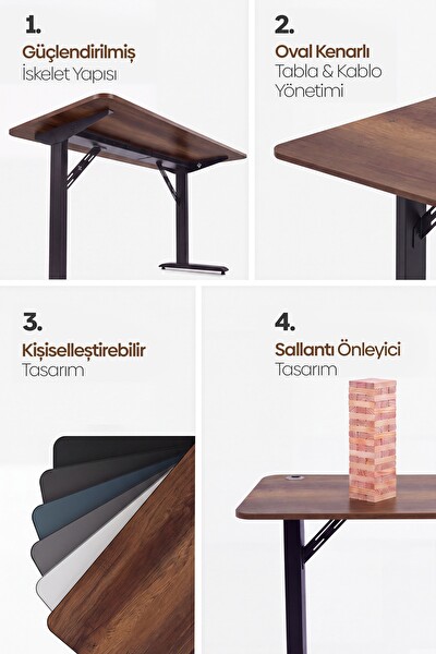 Karr Office Firmus Dayanıklı Çalışma Masası 160x80 - Barok