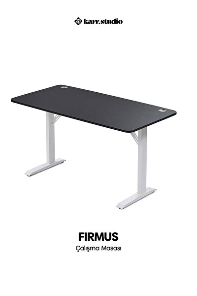 Karr Office Firmus Dayanıklı Çalışma Masası 180x80 - Siyah