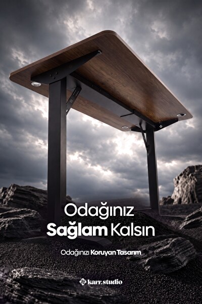 Karr Office Firmus Dayanıklı Çalışma Masası 120x60 - Barok
