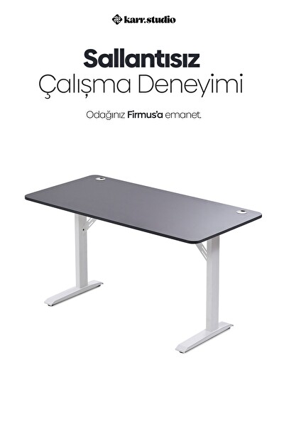 Karr Office Firmus Dayanıklı Çalışma Masası 180x80 - Antrasit