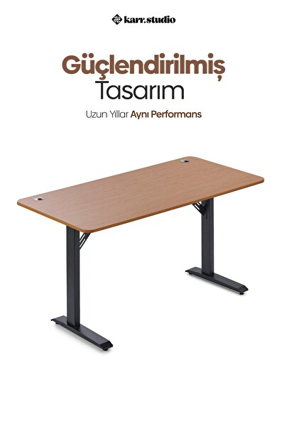 Karr Office Firmus Dayanıklı Çalışma Masası - 120x60 CM Bambu