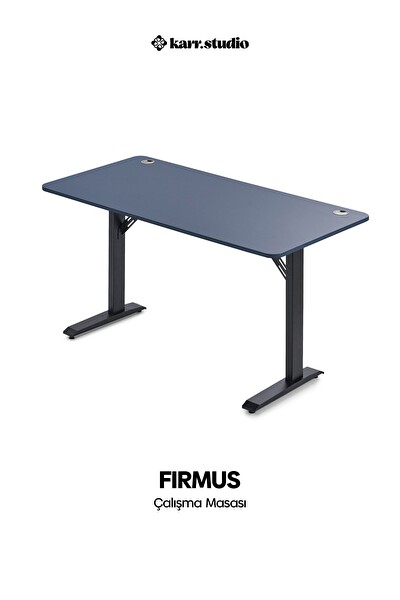 Karr Office Firmus Dayanıklı Çalışma Masası - 160x80 CM Pasifik Mavi