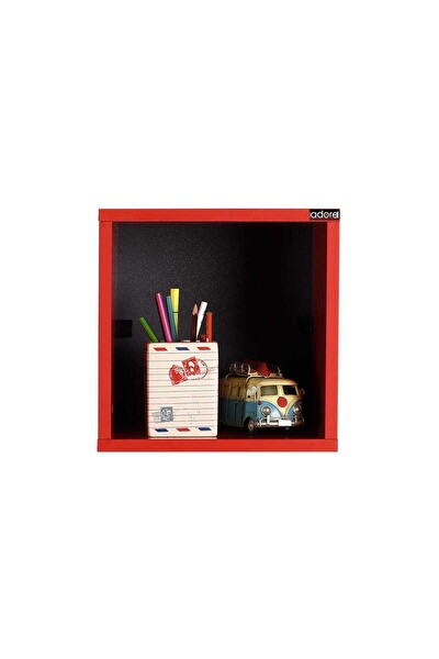 Adore Mobilya Rainbow Duvar Raf-Kırmızı 33x33x19 CM (GxYxD)