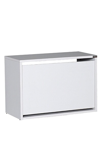 Adore Mobilya Step Oturaklı Ayakkabılık-Mat Beyaz 60x42x30 CM (GxYxD)