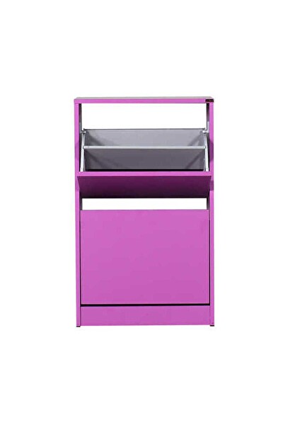 Adore Mobilya Flat Duo 2 Katlı Ayakkabılık Dolabı - Mor