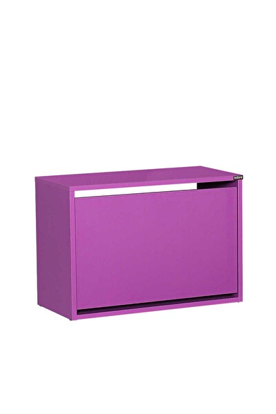 Adore Mobilya Step Oturaklı Ayakkabılık - Mor 60x42x30 CM (GxYxD)