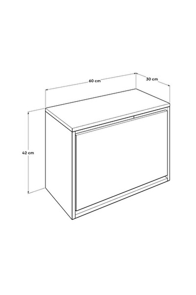 Adore Mobilya Step Oturaklı Ayakkabılık - Mor 60x42x30 CM (GxYxD)