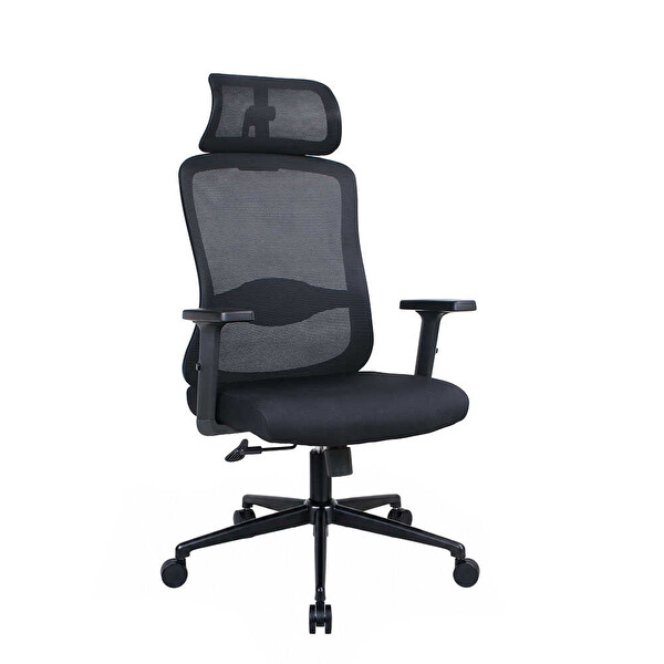 Adore Mobilya Tempo-X Ergonomik Yönetici ve Çalışma Koltuğu File Siyah 68x116-126x66 CM