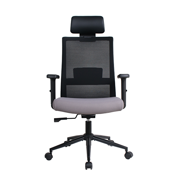 Adore Mobilya Vera Flex Multi Fonksiyon Çalışma Koltuğu - Siyah Gri 63x117-127x67 CM